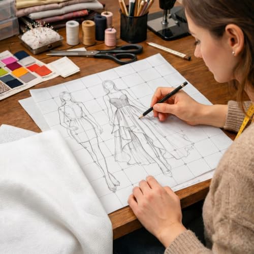Tosstuki 47″ X 10 Yards Non Woven Cutting Pattern Paper for Sewing,Cross - size: 47 Inches X 10 Yards, style: Cross-shaped