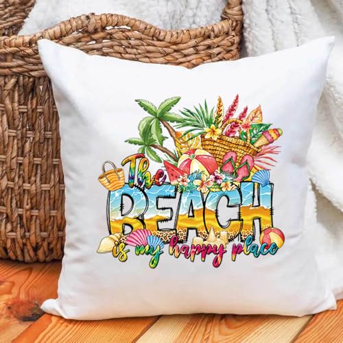 Summer Iron on Transfers for T-Shirts Hawaii Beach Iron on Patches Summer Vibes Theme Gift Vinyl Heat Transfer Stickers Cute Dwarf Palm Tree Fruits Iron on Decals for Clothes Pillow Hoodie DIY Crafts - color: Summer A