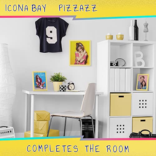 Icona Bay 4x6 Pastel Yellow Picture Frame - Solid Wood, Pizzazz Collection - color: Pastel Yellow, size: 4x6