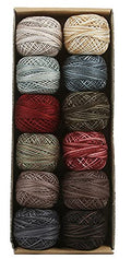 Valdani Pearl Cotton Sz 8 | Folk Art Fusion II Collection | 74 Yds/Ball - color: Folk Art Fusion II, size: 8