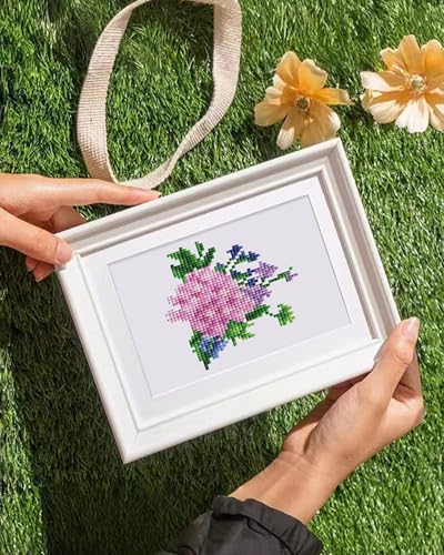 PeakLuv Small Diamond Art Kits Flowers Mini Diamond Painting Kit for Adults - color: Flowers 2