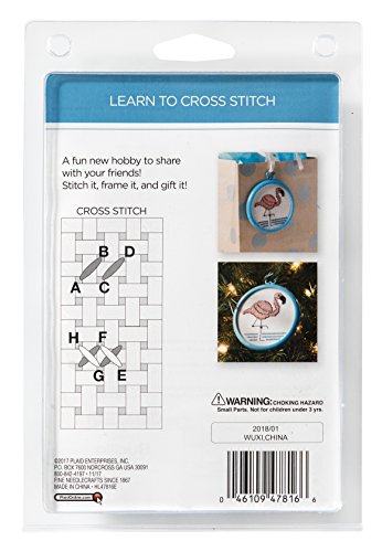 Bucilla 47816E My First Stitch Cross Stitch Kit, 3", Unicorn - style: Unicorn