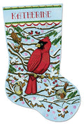 Cardinal Counted Cross Stitch Stocking Kit