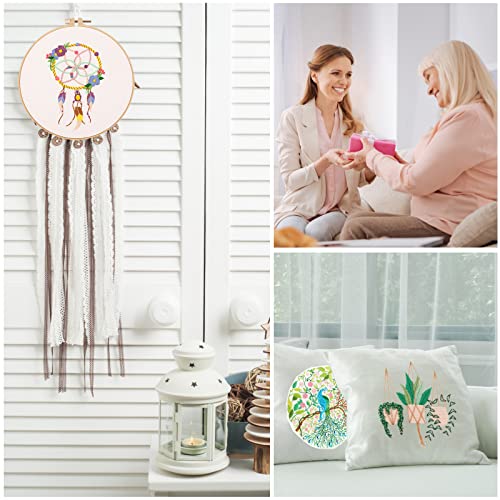 MUFEKUM Embroidery Kit for Beginners with Pattern and Instructions