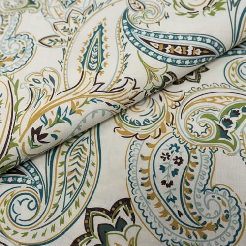 ROC-lon® 100% Cotton, 108" Wide, Preshrunk, Lightweight, Quilt Backing Fabric for Sewing and Craft Paisley Green, Cut by Yard - color: Paisley Green, size: Cut by the yard