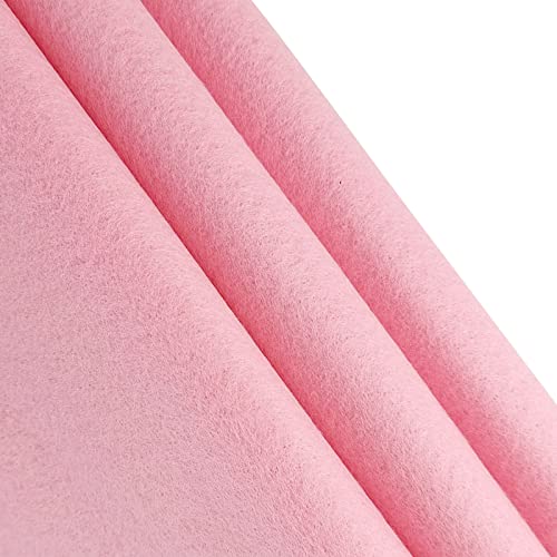 Jtnohx Color Felt Sheets 1 Square Yard Craft Felt Fabric Pink 1.4mm - color: Pink