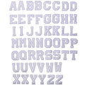 J.CARP 52Pcs White Alphabet A to Z Patches, Iron on Sew on Letters for Clothing, Hats, Shoes, Backpacks, Handbags, Jeans, Jackets etc. - color: 52pcs, White