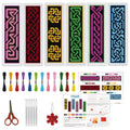 ORIGACH 6 Set Celtic Knot Cross Stitch Bookmark Kit for Beginner - style: Celtic Knot