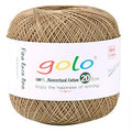golo Crochet Thread Yarns for Hand Knitting Size 20 Golden Coffer Yarn 736 - color: 736 Golden coffer