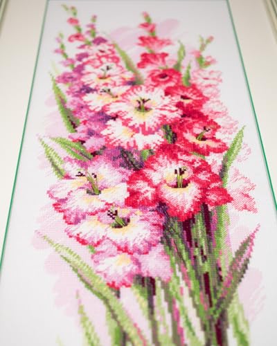 RIOLIS 1994 Charming Gladioli Counted Cross Stitch Kit 7.75 x 19.75 in - style: Charming Gladioli 1994