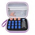 17 Slots Peptide Insulin Vial Hard EVA Travel Case Fits 1ml-30ml Vials - color: Purple