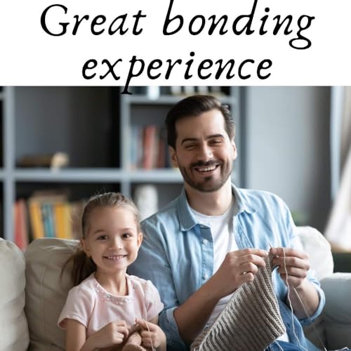Thoughtful Stitch Knitting Kit for Beginners Adults & Kid Friendly- Complete Knitting Kit - Learn to Knit Yarn Set with Tutorial Book for Adult Hobbies - 100% Cotton Wool & Bamboo Knitting Needle