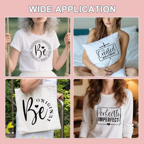 Inspirational Quotes Iron on Transfer - 20Pcs DTF Transfers Ready to Press, Motivational Sayings Iron on Patches Decals, Positive Heat Transfer Stickers for DIY Tshirts Clothes Hoodies - color: Inspirational Quotes 225