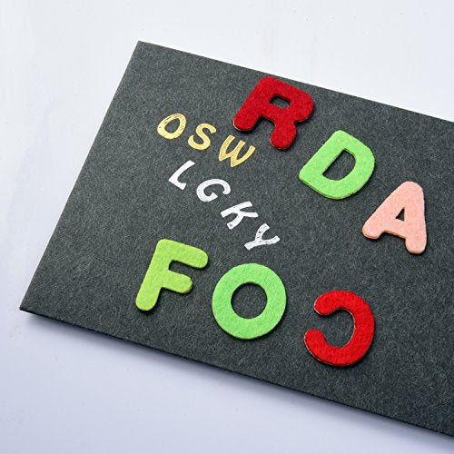 Outus 500 Pcs Felt Letter Stickers Self Adhesive Alphabet, 1 Inch