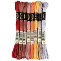 8 Skeins 70 Yards Light Brown Embroidery Thread for Crafts DIY - color: Multi Brown, size: 70 Yards