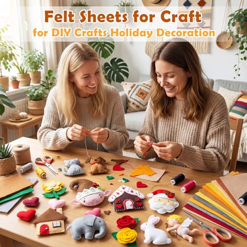 Tegeme 100 Pcs 8 x 12 Inches Felt Sheet for Craft Thin, Brown Series - color: Brown Series