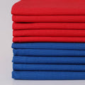 10 Pieces 18 x 21 Inches Cotton Fabric Precut Quilting Fabric Bundles Solid Colors Layer Cakes Quilt Material for DIY Craft Sewing Embroidery (Red Blue) - color: Red Blue