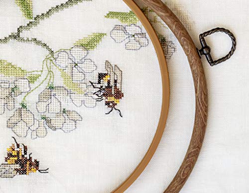 Celley Embroidery Hoops, Oval Wood-Look, 3 Pcs (Wood-Look, 5.5 X 4.4 Inches) - size: 5.5 X 4.4 Inches