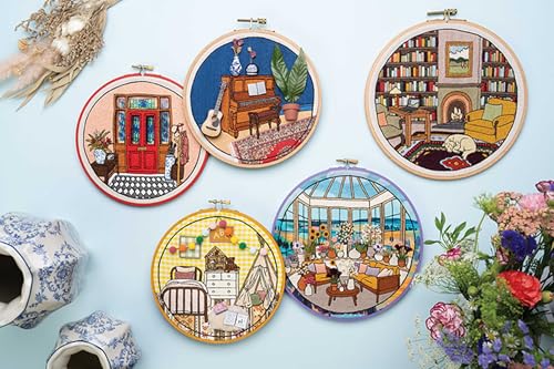 Embroidered Interiors: Stitch 11 Charming Spaces; Skill-Building Techniques