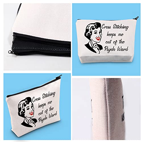 GJTIM Needleworker Gift Sewing Lover Gift Cross Stitching Project Bag Sewing Accessories Case for Cross Stitching Lovers (CrossStitching Bag)