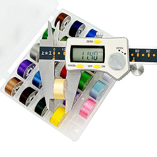 New brothread 25pcs Size A SA156 Prewound Bobbin Thread -Assorted Colors - color: 60wt assorted colors