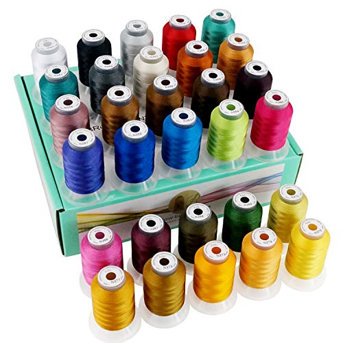 New brothread 30 Colors Polyester Embroidery Machine Thread - Assortment 3 - color: Assortment-3