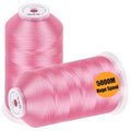 New brothread 2 Huge Spools Embroidery Machine Thread -Pink - color: Pink-085
