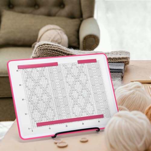 BABYSHEEP Knitting Pattern Holder with 8 Replacement Magnets - color: Pink