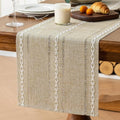Rustic Linen Table Runner, Coffee Table Runners 36 inches Long - color: Coffee, size: 13×36 Inch