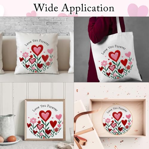 Nuberlic Valentine Embroidery Kit for Beginners Adults - color: LOVE