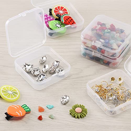 Mr. Pen- Bead Organizer Box, 12 pcs, Clear - color: Clear White, size: 12 Pcs(2.15"x2.15"x0.7")