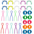 Bobbin Clamps Holders Thread Buddies DGZZI 30PCS Bobbin Holder Clips Color Thread Clips Holder Silicone Spool Huggers Thread Holders for Embroidery Quilting Sewing Accessory Thread Spool Organizing