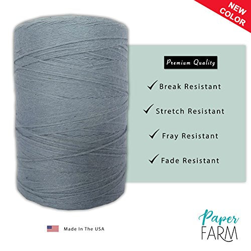 100% Cotton Loom Warp Thread (Light Blue), 8/4 Warp Yarn (800 Yards), Perfect for Weaving: Carpet, Tapestry, Rug, Blanket or Pattern - Warping Thread for Any Loom - color: Light Blue