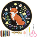 TINDTOP Embroidery Kit for Beginners Adult, Fox Embroidery Kit - color: Fox