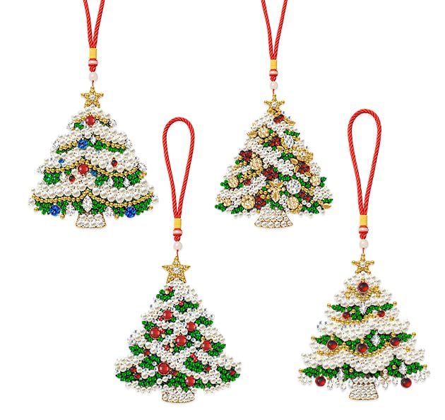 Aeepics Hanging Diamond Art Kit for Adult Mandala, DIY Diamonds Painting Pendant Ornament Kit, Acrylic Diamond Art Painting Board Kit (Christmas Tree) - color: Christmas Tree