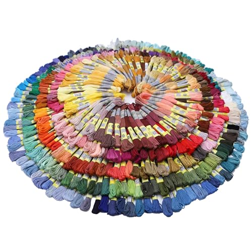 505 Colors Set Premium Double Mercerized Egyptian Cotton Embroidery Floss 8M Each for Cross Stitch Threads, Friendship Bracelets Floss, Craft Floss, Embroidery Floss Set (505 Skeins) - color: Set 24 (505 Skeins)