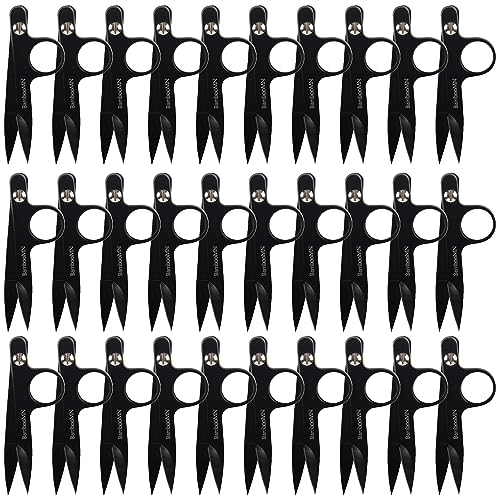 JubileeYarn Professional Multi-Purpose Titanium Precision Trimmer - Black - 30 Pairs - color: Titanium - Black, size: 30 Pairs