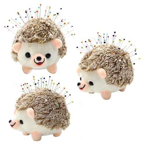 Sizobi Cute Hedgehog Pin Cushion for Sewing,Needle Holder Sewing Pin Holder - color: Gray
