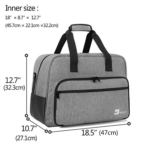 Yarwo Sewing Machine Carrying Case Fits Standard Sewing Machine, Gray