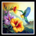 Fanxvivy Counted Cross Stitch Kits for Adults 11CT Unprinted Cross-Stitch Patterns Embroidery Kits Easy Cross Stitching Needlepoint Kits&Hummingbird Picking Flowers 18x18 inch - color: DIY-craft34