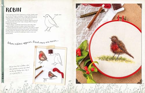 A Love of Cloth and Thread: Woodland Walks: Over 25 original embroidery designs with iron-on transfers