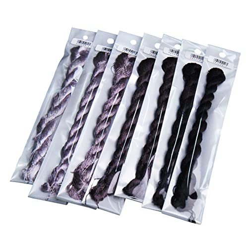 Natural 100% Silk Thread, Handmade Embroidery Thread Silk Floss 7 Colors 110m Each (14) - color: 14