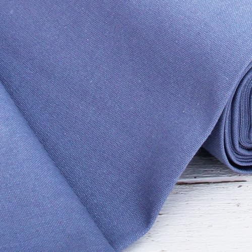 Threadart Denim Linen Fabric - 3 Yard Cut, 55" Wide - color: Denim, size: 3 YARDS
