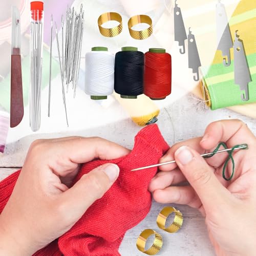 Big Eye Steel Sewing Needles Kit, 37PCS Stainless Steel Sewing Needles, Stainless Steel Hand Sewing Needles, Stainless SteelNeedles for Hand Sewing Kit, for Handcraft Lovers