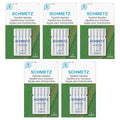 SCHMETZ Topstitch Sewing Machine Needles - Quilting & Topstitching Supplies, Size 100/16, 5-Needle Cards, Pack of 5 - size: 5 Cards (25 Needles)
