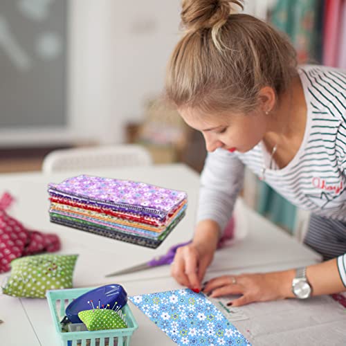 Tudomro 70 Pcs 10 x 10 Cotton Fabric Square for Quilting, Elegant Style - color: Elegant Style