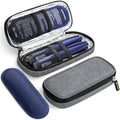 AUVON Lightweight Insulin Cooler Travel Case, 3-Layer Thickened Insulation - color: Gray