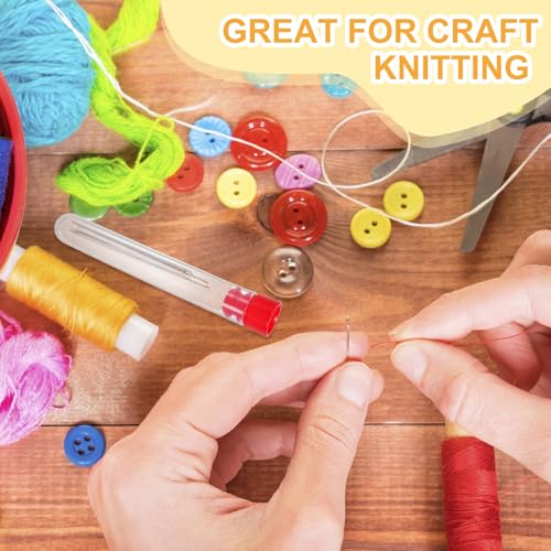 PATIKIL 5.7" Length Plastic Sewing Needle Storage Holder, 8 Pcs Portable Embroidery Needle Matte Pin Toothpick Storage Tubes Case for Craft Knitting, Purple - color: Purple