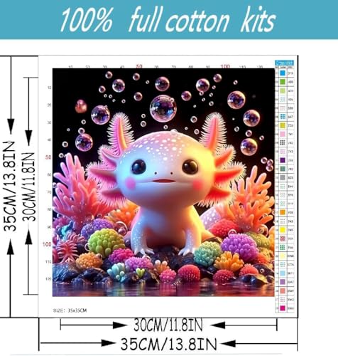Salamander Stamped Cross Stitch Kits for Adults Beginner, Counted Cross Stitch Kits Printed Stitching Cute Patterns Dimensions Needlepoint Art Crafts Embroidery Kits for Adults - color: Cross Stitch-1215-3