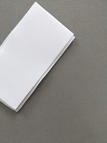 19" x 28" 14CT Counted Cotton Aida Cloth Cross Stitch Fabric (Dark Grey) - color: Dark Grey